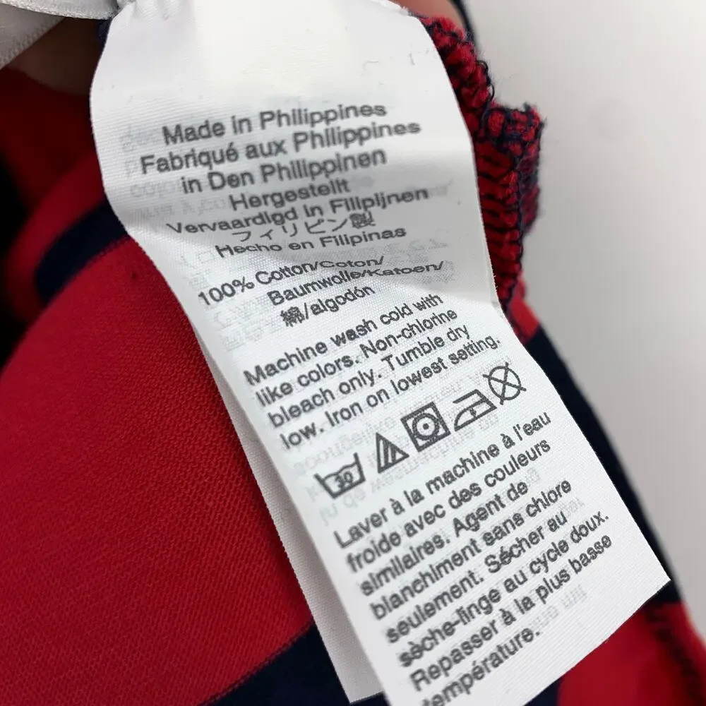 J.Crew Midi Length Pencil Skirt Womens Size 10 Red + Navy Striped Back Zip NEW